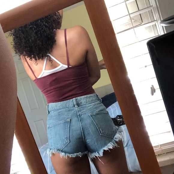 Ripped Denim Shorts by H&M (size 6) - Picture 2 of 3